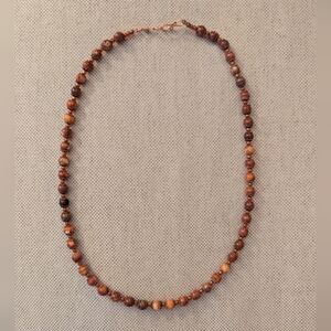 Stone And Copper Necklace